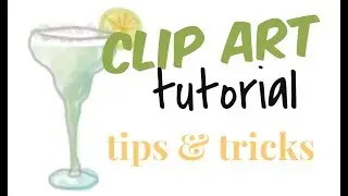 How to make clipart, quick easy clipart tutorial, hand drawn clipart, customize your art