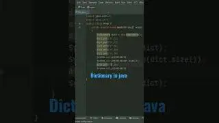 dictionary in java