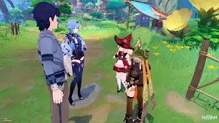 [Genshin Impact] Что говорят персонажи после третьего дня события "Лето! Парк развлечений? Мираж!"