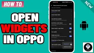 How to Open Widgets in oppo 2024 | Add  Widgets on Home Screen of OPPO