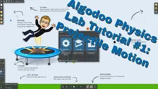 Algodoo Physics Lab Simulation Tutorial 1:  Projectile Motion