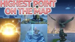 Highest Point On The Map Of Genshin Impact Guide | Secret Chests | Qingyun Peak