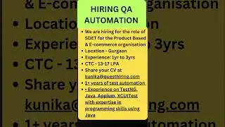 Testing Jobs | 