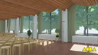 Navigate the 3D model of the Viipuri library remodelled with #Edificius #BIM #50