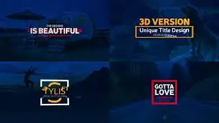Simple 3D Titles | After Efects Project Files