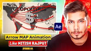How To Make Arrow Map Animation Like @NitishRajput In After Effects | EP - 04 | Bijoy Dey