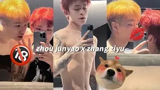 P1 | Khoảng khắc live stream zhou junyao × zhang ziyu #bl #dammy #foryou  #blcp #zhoujunyaozhangziyu