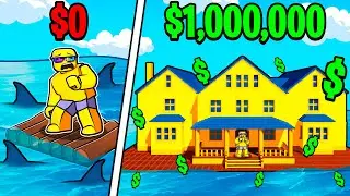 $0 - $1B in BUILD A RAFT ROBLOX