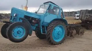 Старый Трактор Мтз 80 Еще в строю!! Рабочие моменты!!