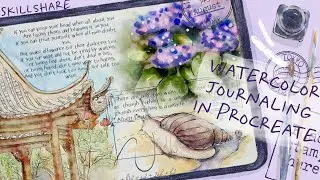 Travel Journaling: Urban Watercolor Sketching in Procreate - Skillshare class preview