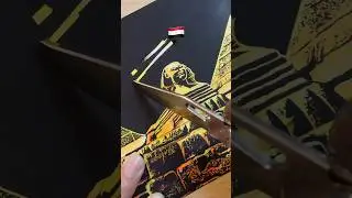 🇪🇬Sphinx & Pyramids Scratch Reveal: What’s Hidden? #egypt #painting #art