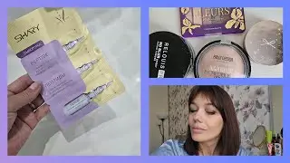 пробую сыворотку shary/ фиолетовый макияж💜🩶 #макияж #косметика #обзор
