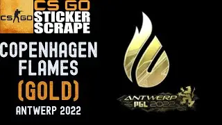 CSGO - Sticker | Copenhagen Flames (Gold) | Antwerp 2022 - Scrape - Counter Strike