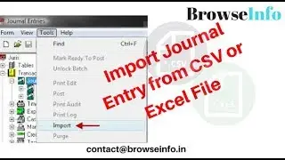 How to Import Journal Items from XLS or CSV | Odoo App Feature 