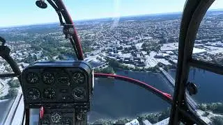 MSFS first tour with theTaog Alouette III at Nantes