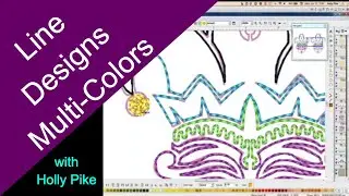 Embroidery Digitizing - The Joker Lesson - Multi-Color Line Designs