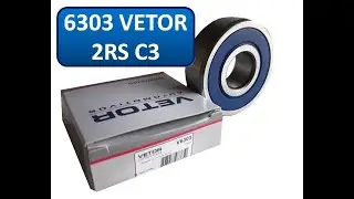 Rolamento 6303 VETOR 2RS C3 - Apresentação de produto.