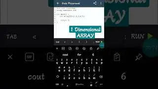 Syntax of One dimensional array 