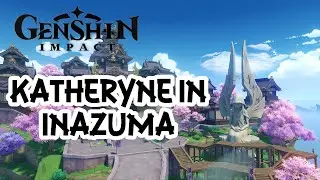 Katheryne in Inazuma Walkthrough (Inazuma Adventurer Guild Location) l Genshin Impact