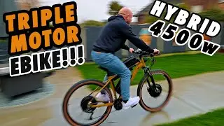 How to convert YOUR bike into a MONSTER E-bike with 3x Electric Motors!!!! D.I.Y. Gone Crazy!
