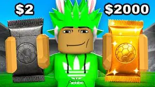 I'm opening rare football cards in Roblox!