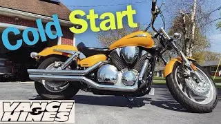 Honda VTX1300C Cold Start !!
