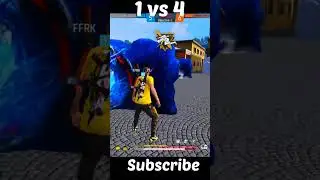 1 VS 4🤯 One of the difficult clutch in custom room like B2K 😱🔥 headshot jod or wot🎯😎 !! #short 🔥🤯