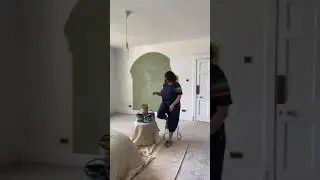 Акцентная стена из арок