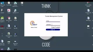 Tender Management System in C# Log In  Form [Part-1]  (UI Only)