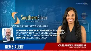 Southern Silver Exploration reported updated PEA results on Cerro Las Minitas project in Mexico.