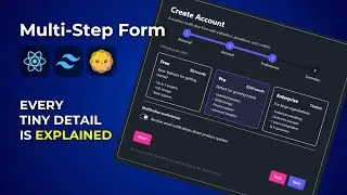 Build a Modern Multi-Step Form with React, Tailwind CSS & DaisyUI!