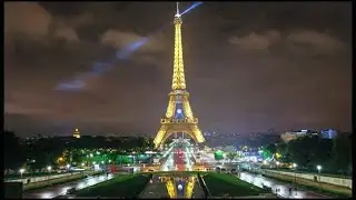 CRAZY Climb of  the Eiffel Tower at Night-Eiffel Tower at NIGHT