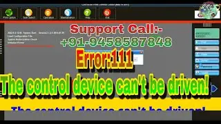 kONIKA FLEX MACHINE- ERROR 111: The control device can't be driven! Trying to solve this Error