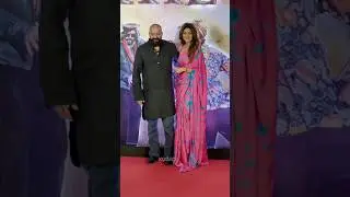 Shilpa Shetty and Sanjay Dutt pose together at the teaser launch event of KD The Devil 😉✨️