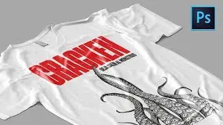 🔥 Place a design on any fabric, shirt, or T-shirt in Photoshop / M