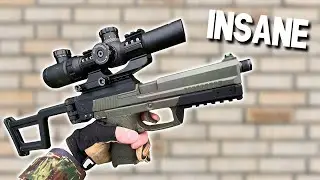 Airsoft Sniper Pistol DESTROYS (Novritsch SSX23 with Tridos Nano Carbine)