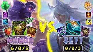 How does Sett beat INFINITE HEALTH TANK Dr. Mundo?