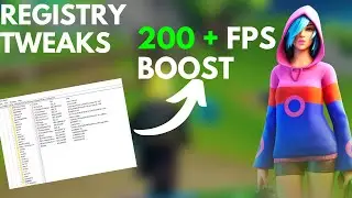 HOW TO BOOST FPS WITH REGISTRY EDITOR! 2022 TWEAKS