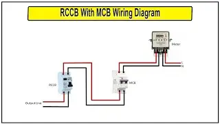 RCCB to MCB connection | RCCB with MCB wiring | RCCB connection | MCB connection