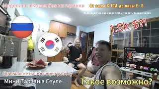 Мини ТАРЗАН прилетел в Южную Корею, К-ЕТА, ВИЗА Е6 и планы на будущее