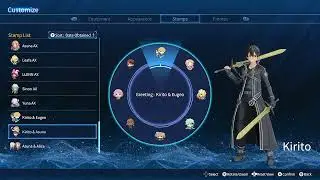 Sword Art Online Fractured Daydream Stamps DLC