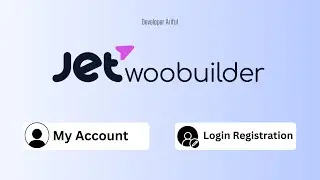 Design WooCommerce My Account , login & Registration Page Using Elementor & JetWooBuilder