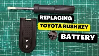 How to replace Toyota Rush key battery with a new CR2032 battery