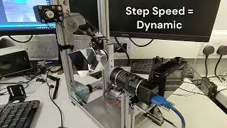 Smoothly moving stepper motors for real-time object detection
