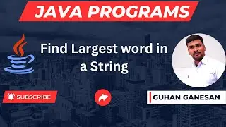 💥Find Largest word in a String ☕Java Interview Programs 👨‍🎓 Campus Interview Programs 🎁👩‍🏫 Java Jobs