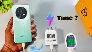 realme 13+ 5G Charging Test 1 to 100% with 80W Ultra-Fast Charging Time Taken ?