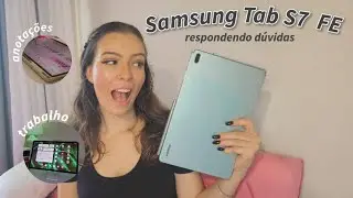 Samsung Tablet S7 FE Respondendo Perguntas 📖​📱​|| Minha experiência como estudante ✨​