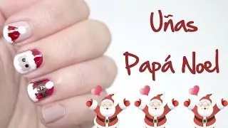 Uñas Papá Noel - Santa Claus | Navidad