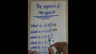 The Opposite of the Opposite Number 