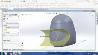 HELMET SURFACE DESIGN IN SOLIDWORKS  2017